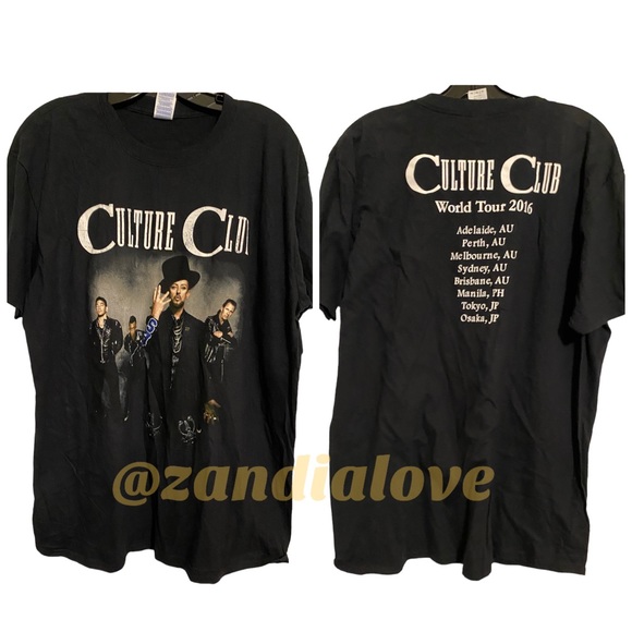 New Boy George Culture Club World I Tour 2016 Concert T-Shirt Men’s Size XL - Picture 1 of 3